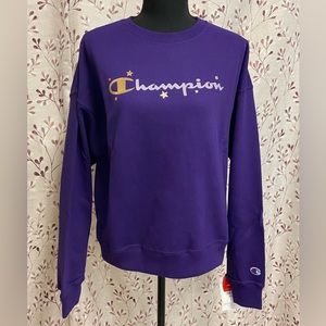 Champion - Women's Star Logo Powerblend Crewneck Sweatshirt (NWT)